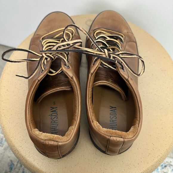 Thursday Boot Co. Men’s Premier Low Top Heritage Natural Leather Lace Up Sneaker - Picture 7 of 13